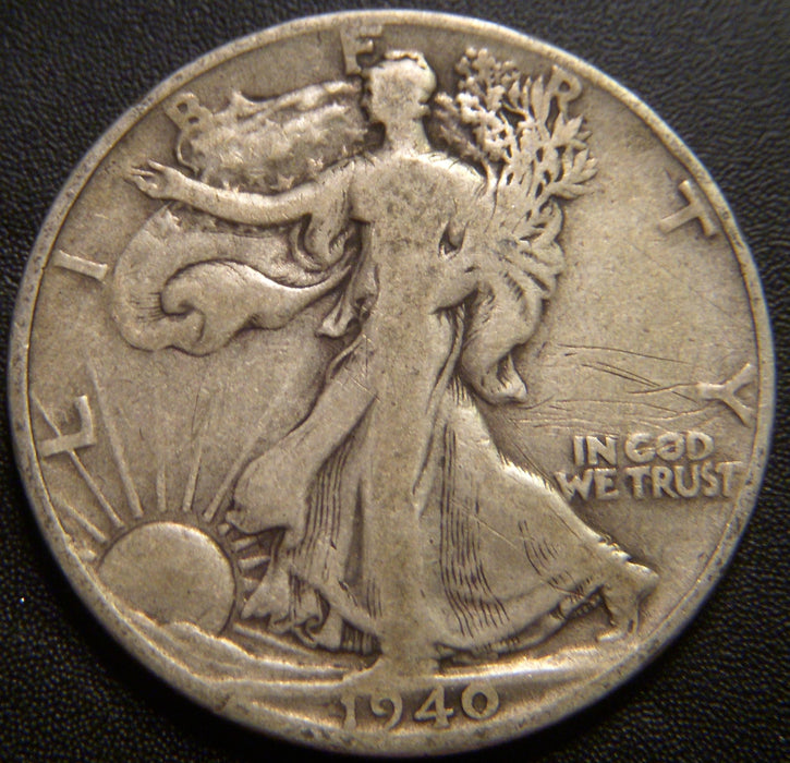 1940-S Walking Half Dollar - Very Good