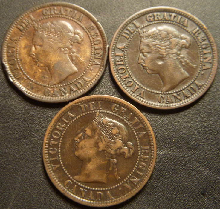 1891 Canadian Large Cent - LLLD Very Good