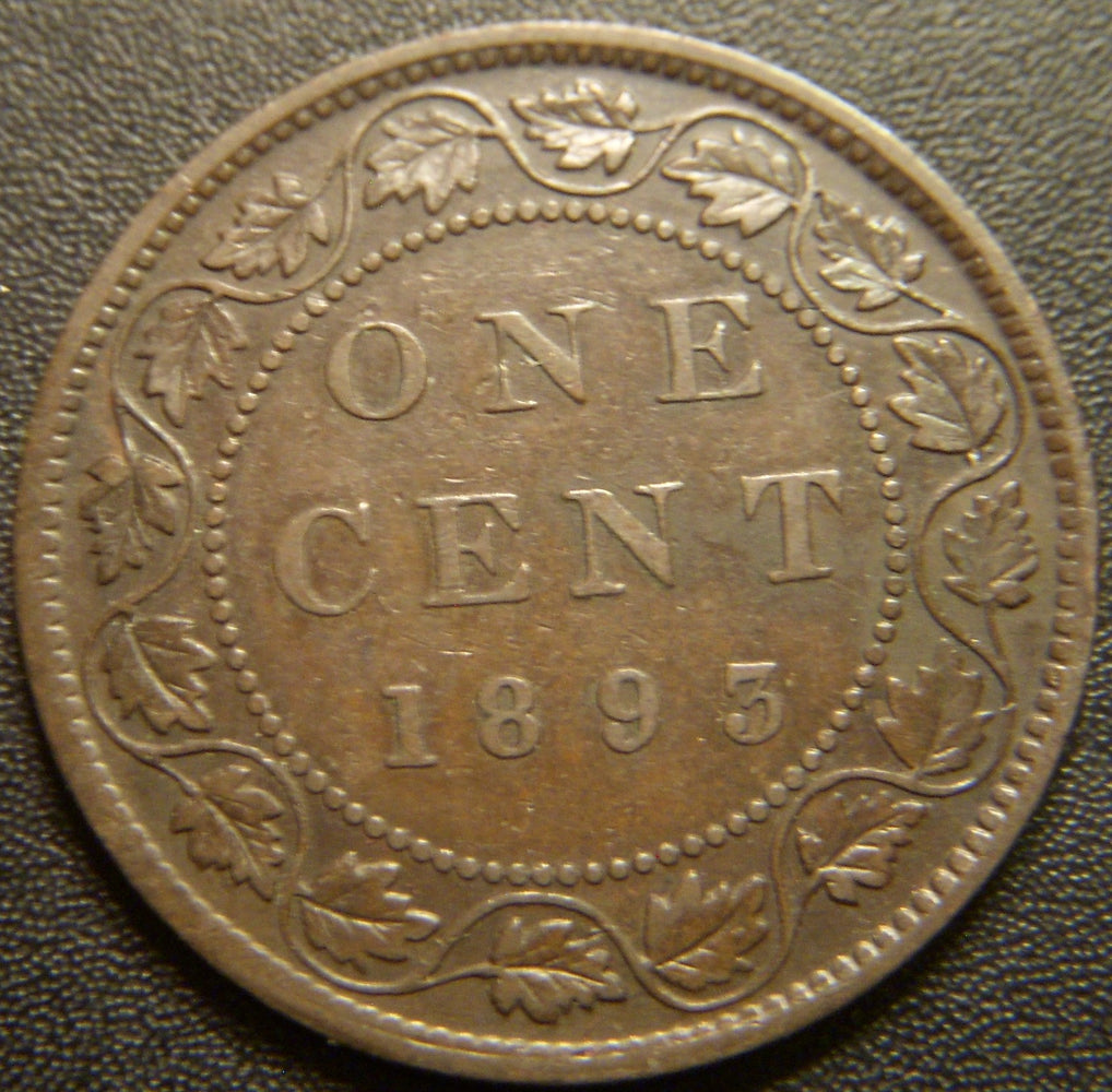 1893 Canadian Large Cent - Very Fine