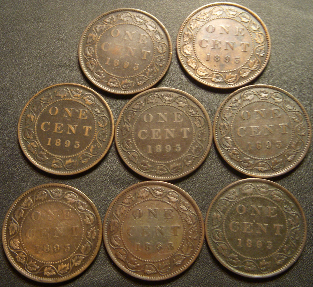1893 Canadian Large Cent - VG/Fine