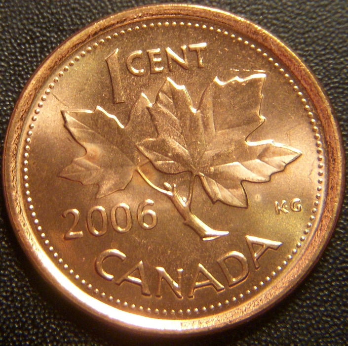 2006L Canadian Cent - Uncirculated Magnetic