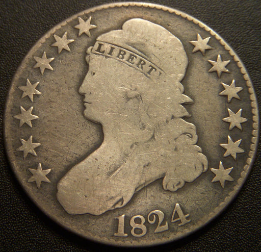 1824 Bust Half Dollar - Good+