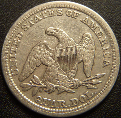 1860 Seated Quarter - Very Fine