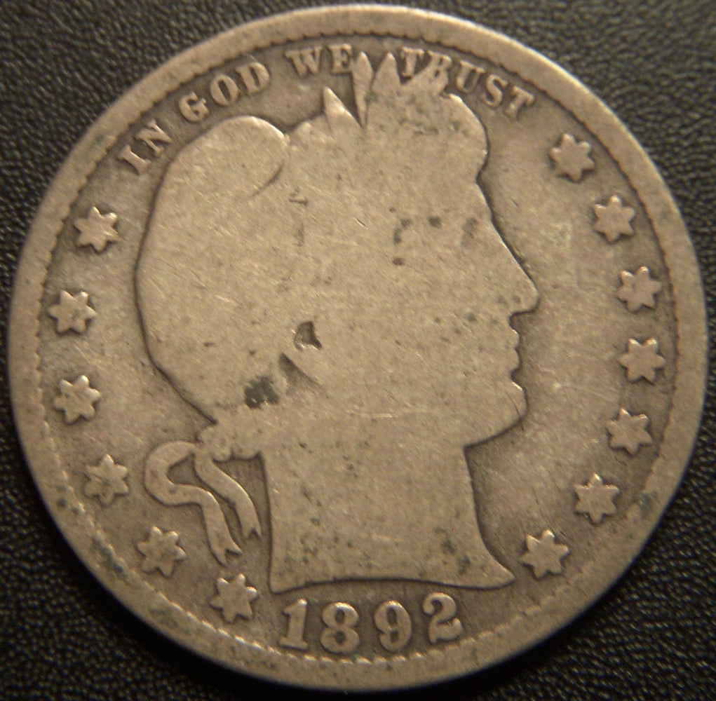 1892-O Barber Quarter - Good