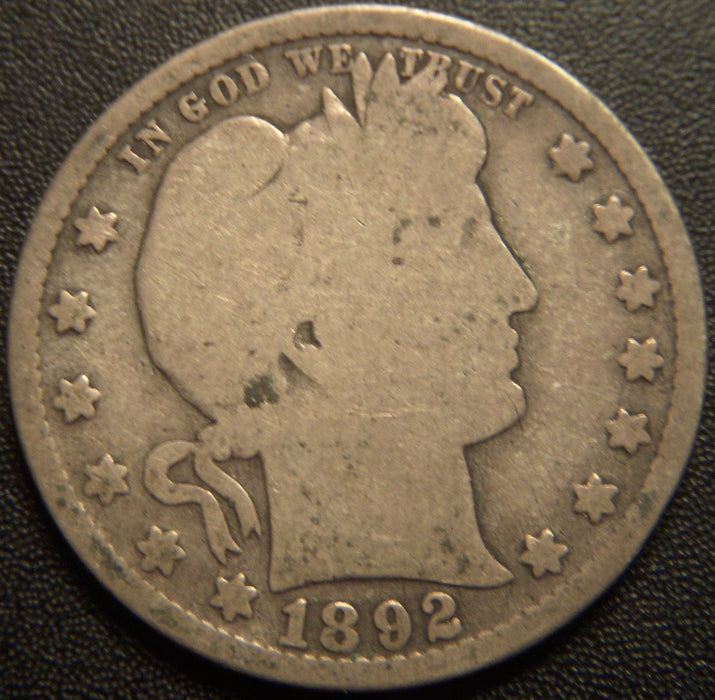 1892-O Barber Quarter - Good