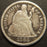 1868 Seated Dime - Good