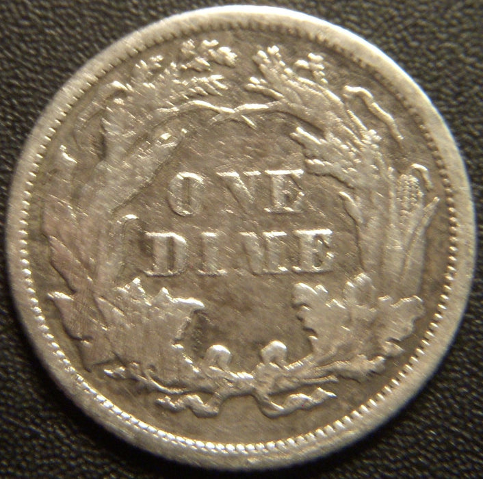 1868 Seated Dime - Good