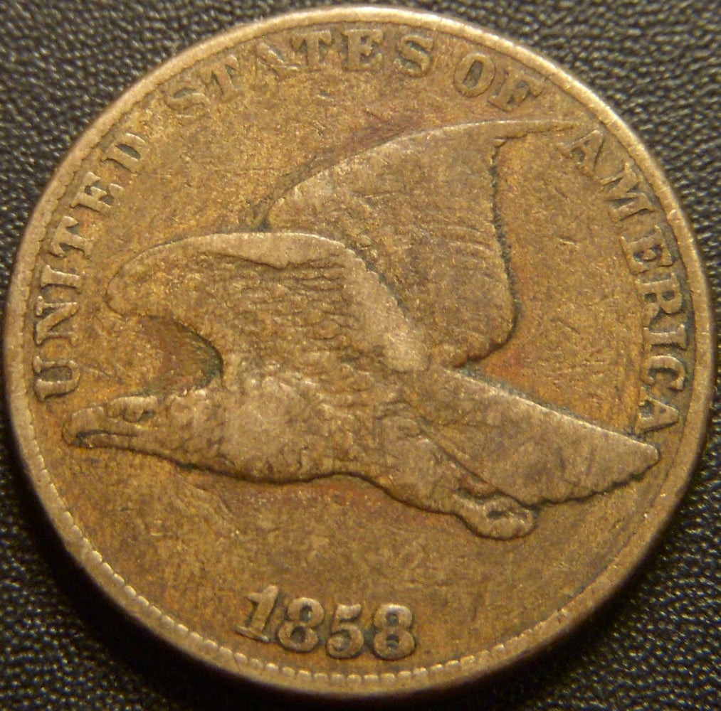 1858 Flying Eagle Cent - Large Letter Very Good