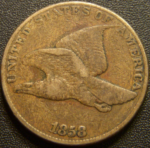 1858 Flying Eagle Cent - Large Letter Very Good