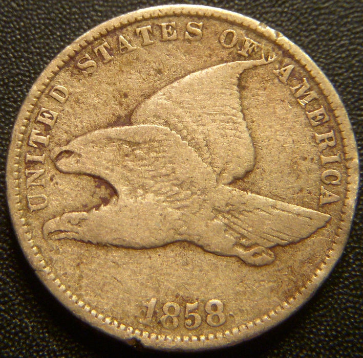 1858 Flying Eagle Cent - Small Letter Very Good