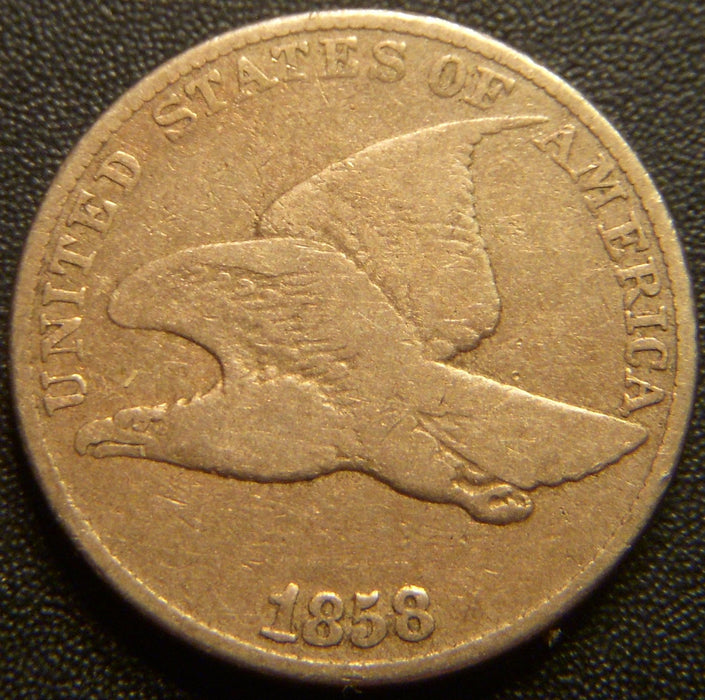 1858 Flying Eagle Cent - Large Letter Very Good