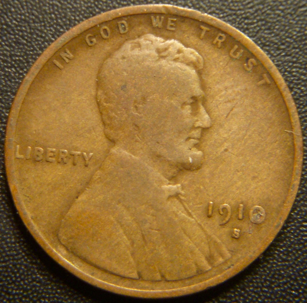 1910-S Lincoln Cent - Very Good