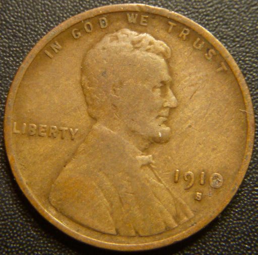1910-S Lincoln Cent - Very Good