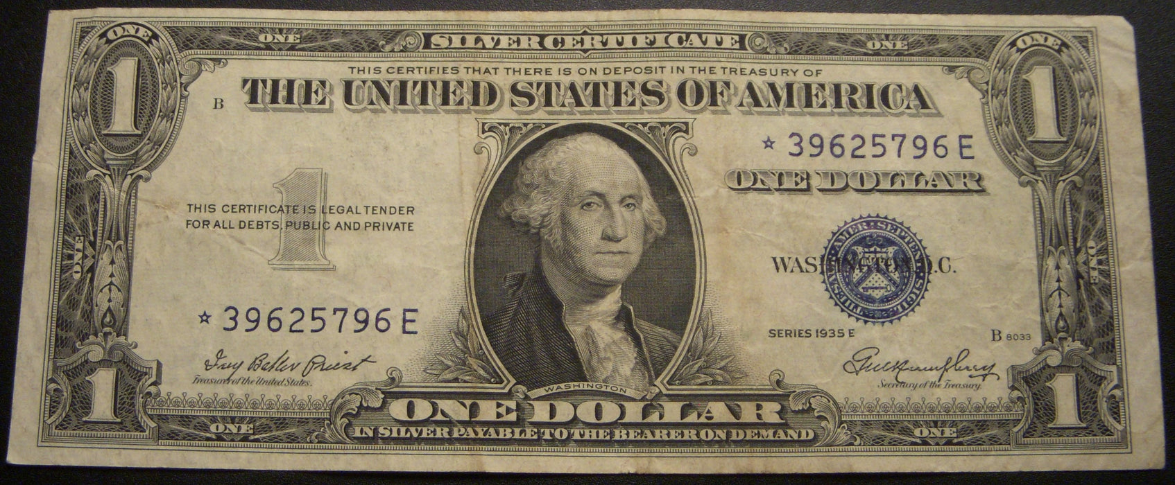 1935E $1 Silver Certificate - FR# 1614* STAR Note