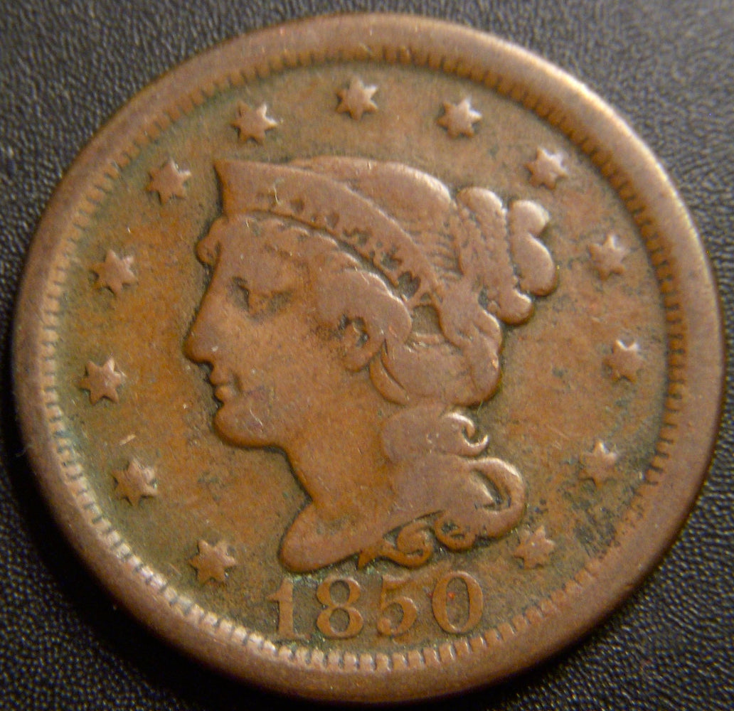1850 Large Cent - Good