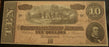 1864 $10 Confederate Note - T-68