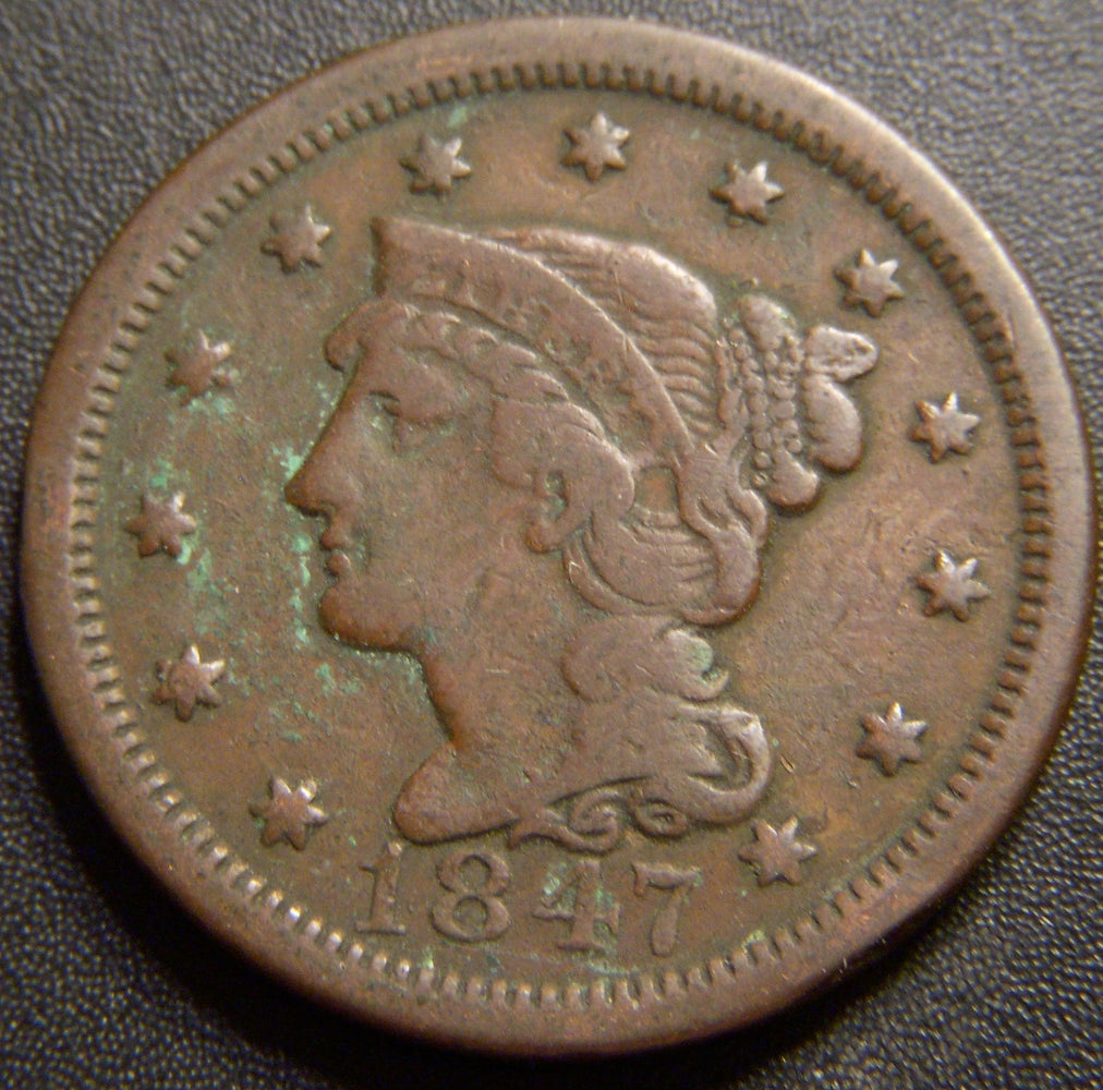 1847 Large Cent - Very Good
