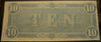 1864 $10 Confederate Note - T-68