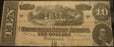 1864 $10 Confederate Note - T-68