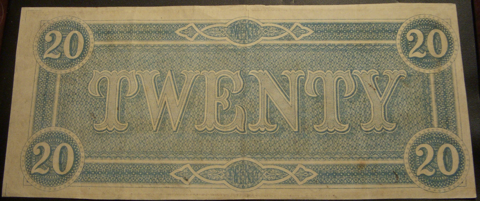 1864 $20 Confederate Note - T-67