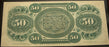1872 $50 State of South Carolina Obsolete Note