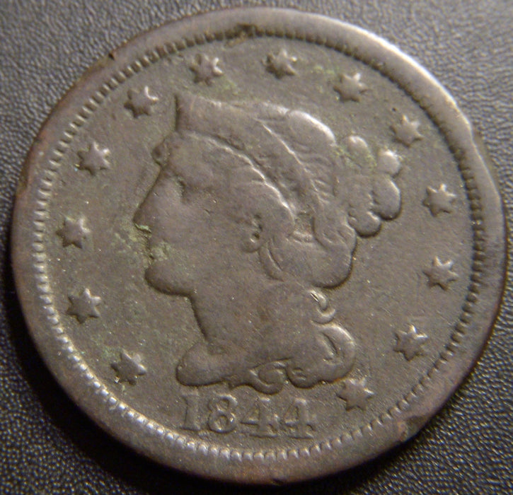 1844 Large Cent - Good