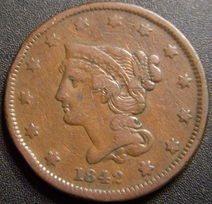 1842 Large Cent - Very Good