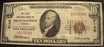 1929 $10 National Bank Note - Brownstown, IN Bank# 9143