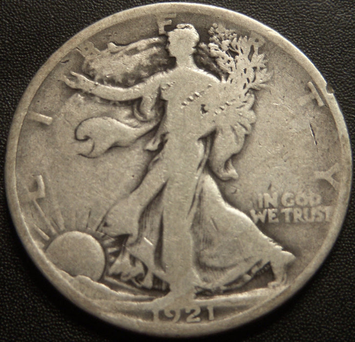 1921 Walking Half Dollar - Very Good