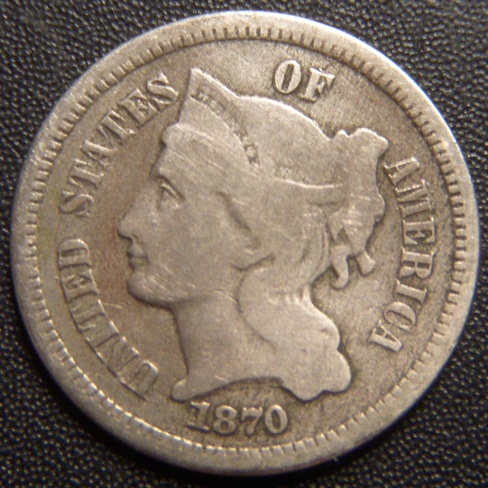 1870 Three Cent - Good