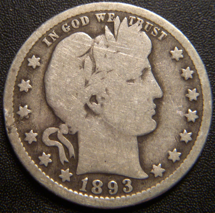 1893-O Barber Quarter - Good