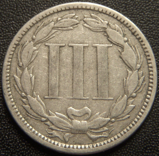 1867 Three Cent - Fine