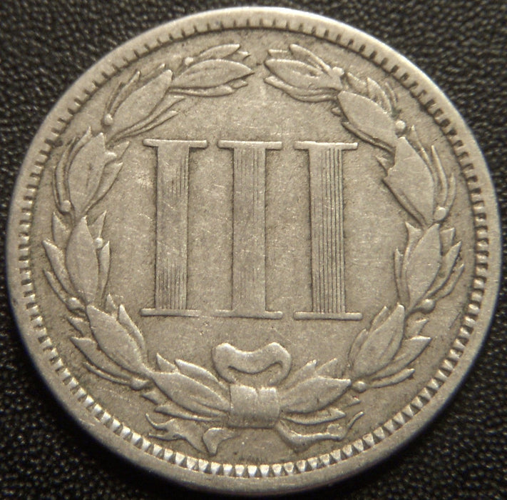 1867 Three Cent - Fine