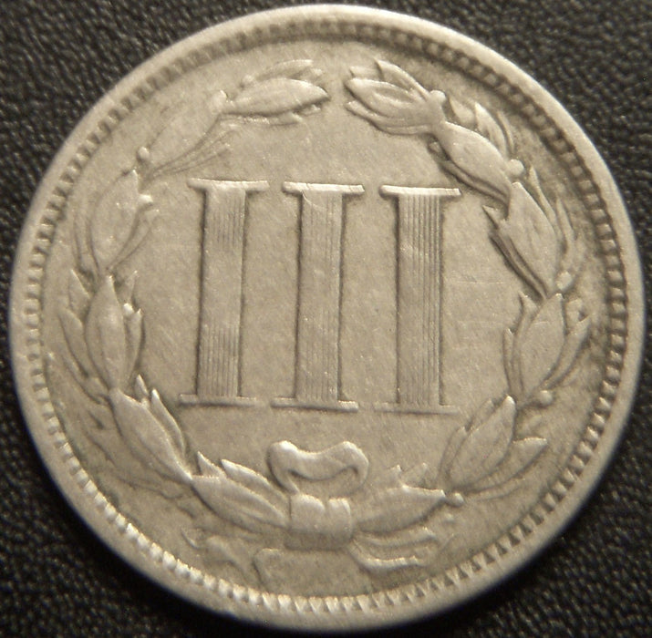 1868 Three Cent - Very Fine