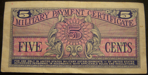 5 Cents Military Payment Certificate - Series 611