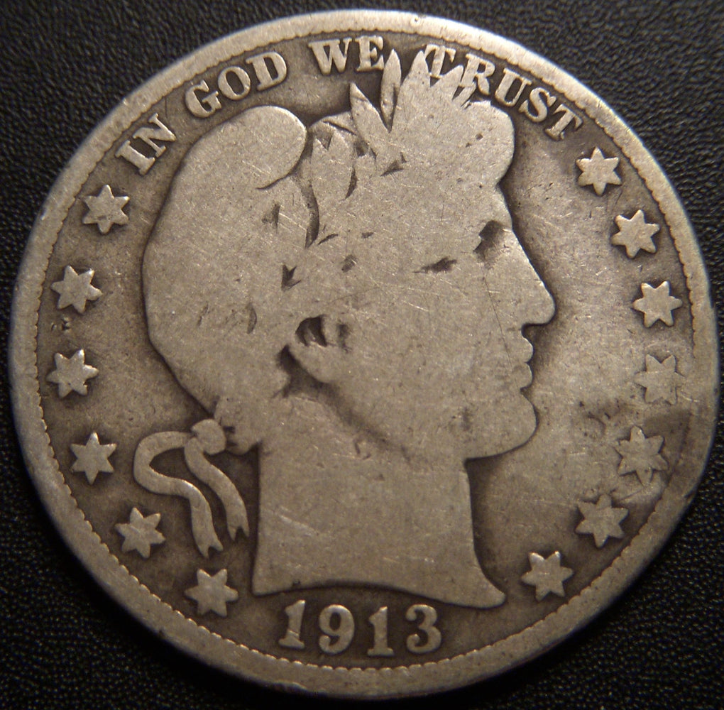 1913-S Barber Half Dollar - Good