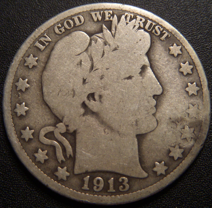 1913-S Barber Half Dollar - Good