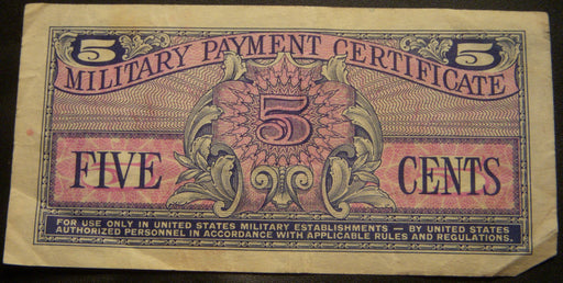 5 Cents Military Payment Certificate - Series 611