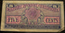 5 Cents Military Payment Certificate - Series 611