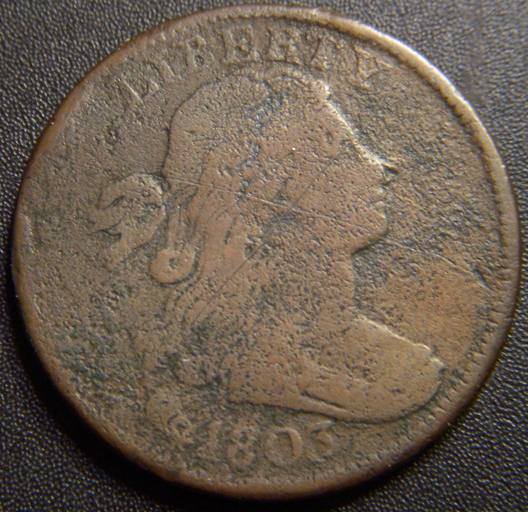 1803 Large Cent - SDSF Very Good Details
