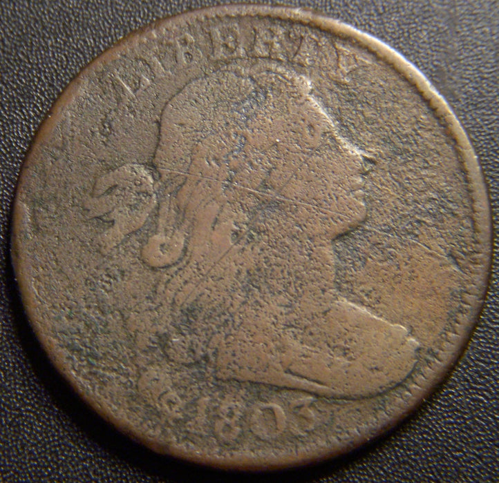 1803 Large Cent - SDSF Very Good Details