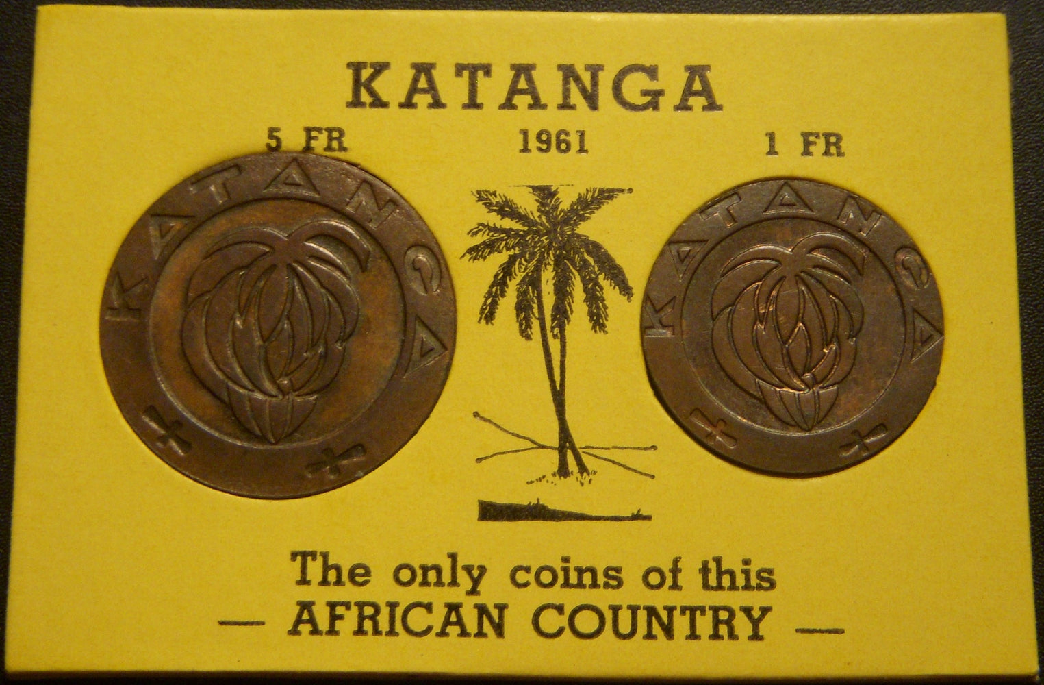 1961 5 & 1 Franc - Katanga