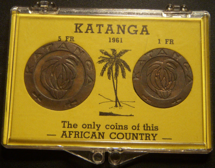 1961 5 & 1 Franc - Katanga