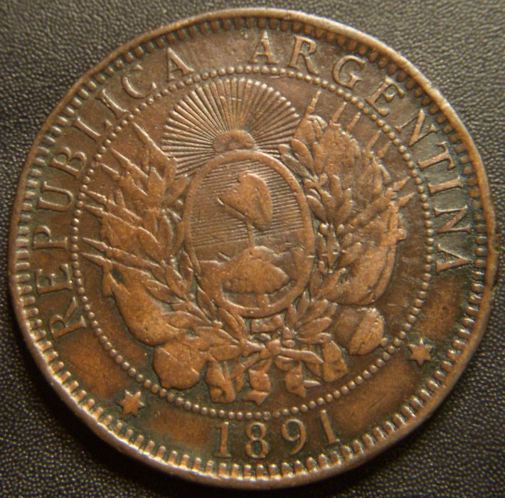 1891 2 Centavos - Argentina
