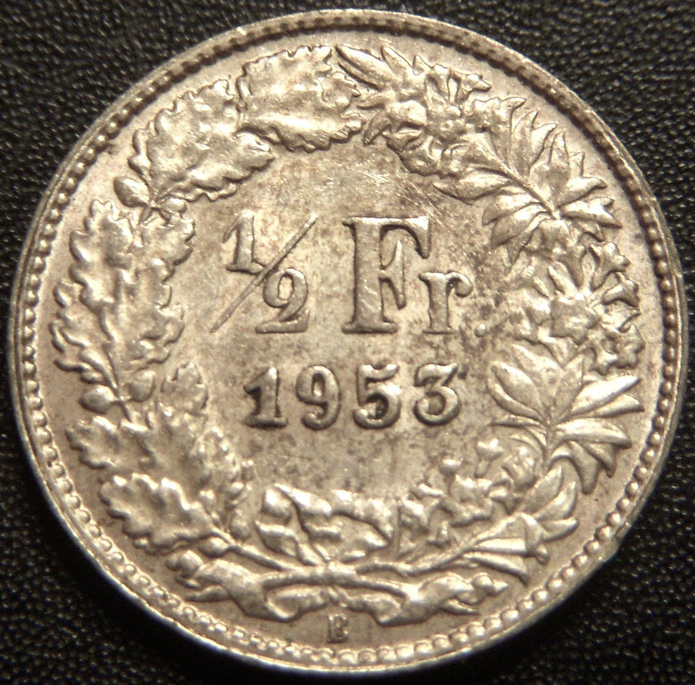 1953B 1/2 Franc - Switzerland