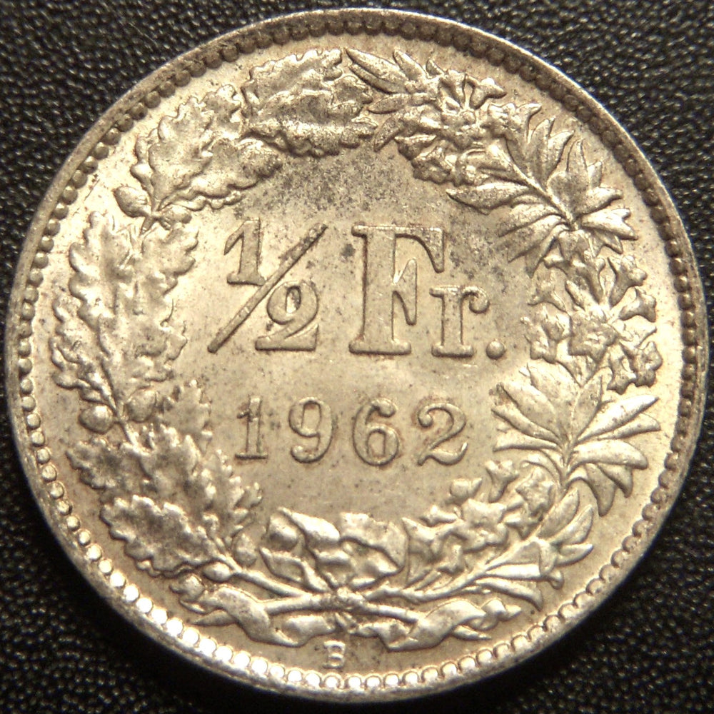 1962B 1/2 Franc - Switzerland
