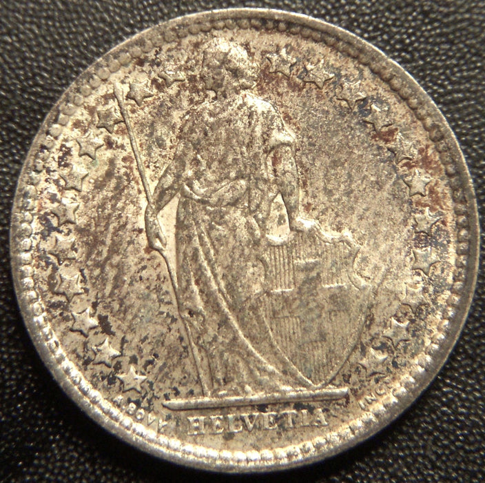 1962B 1/2 Franc - Switzerland