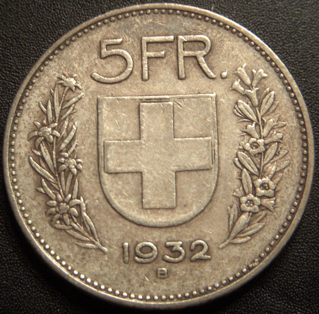 1932B 5 Franc - Switzerland