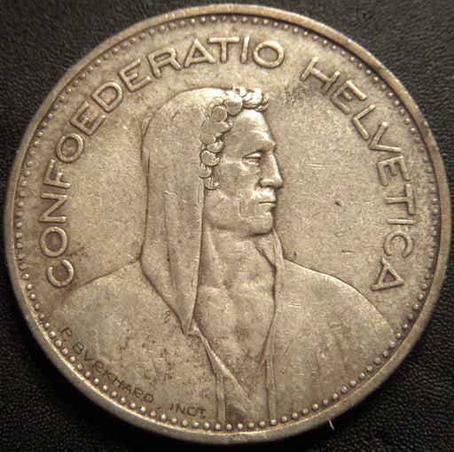 1932B 5 Franc - Switzerland