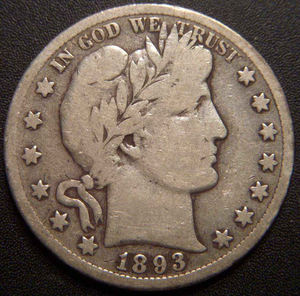 1893-S Barber Half Dollar - Very Good